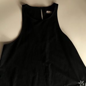 Hollister embroidered high neck top